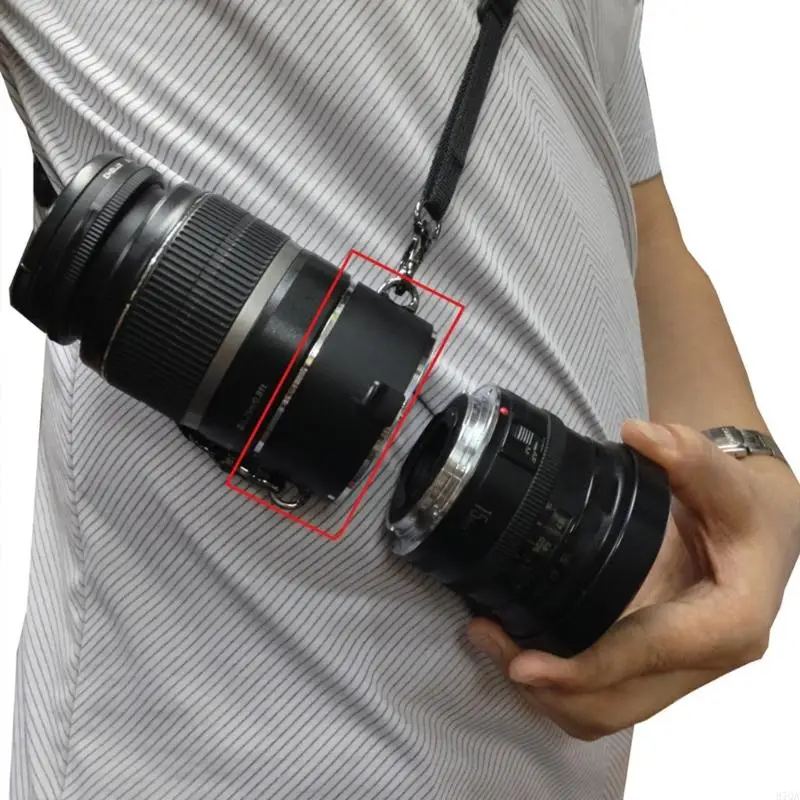 97QA Lens Adapter with Quick Change Capability And Shoulder Straps for Outdoor Shoot