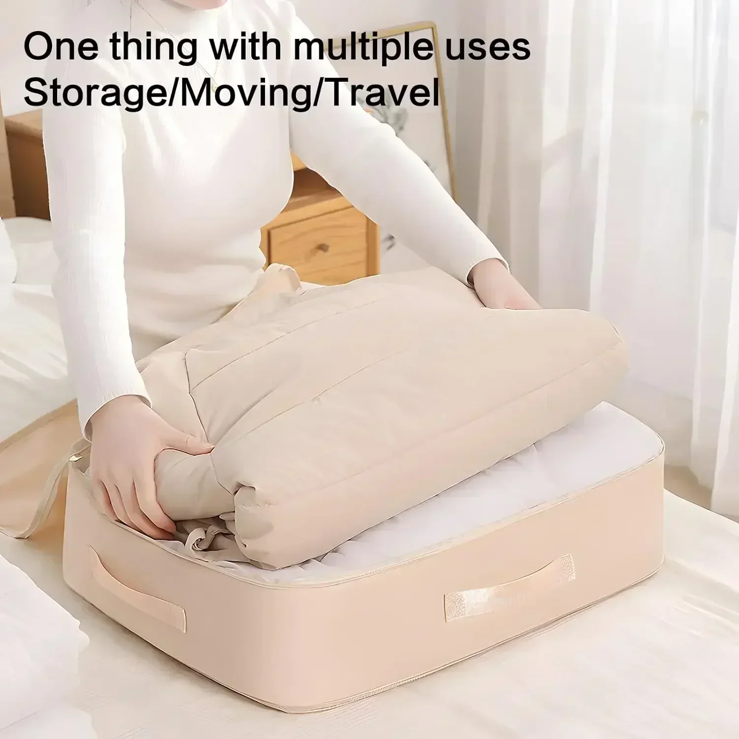 Large Capacity Compression Clothes Storage Bag Waterproof Cabinet Organizer Ultra Space Saving Quilt Pillow Blanket Storagepouch