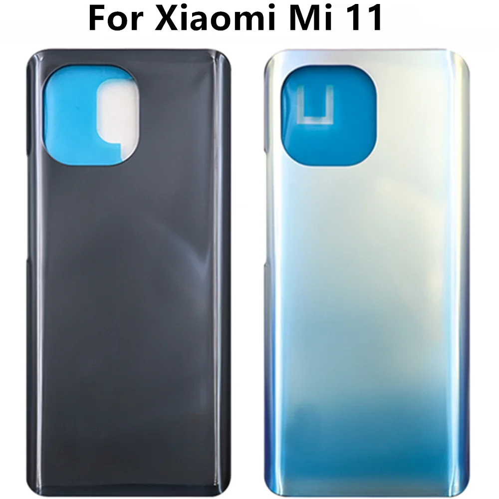 Für Xiaomi Mi 11 M2011K2C M2011K2G Batterie Zurück Abdeckung 3D Glas Panel Mi11 Hintere Tür Batterie Gehäuse Fall Mit Klebstoff Ersetzen