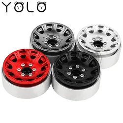 2/4Pcs 1/10 RC Car 1.9/2.2 Inch Beadlock Wheel Hub Rim Rims Aluminum Alloy for TRX4 TRX6 Axial SCX10 III AXI03007 GRT EX86190