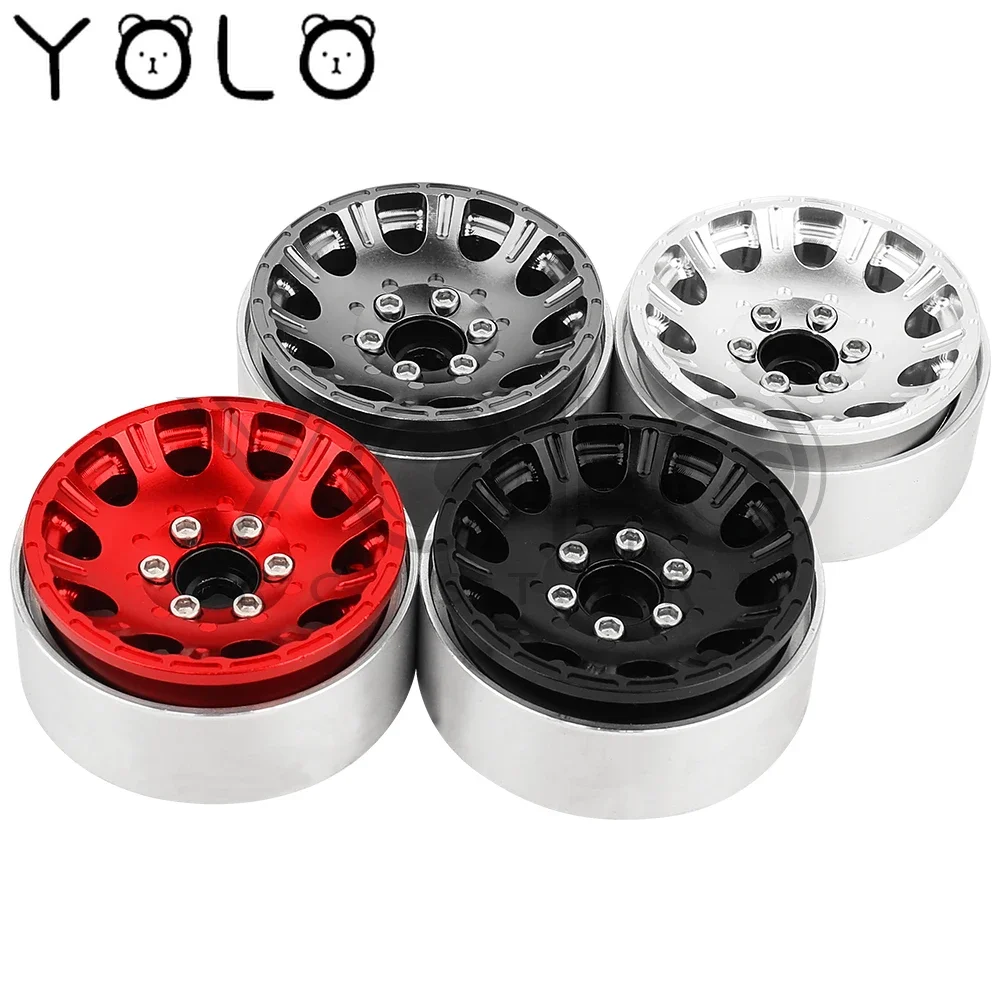 2/4Pcs 1/10 RC Car 1.9/2.2 Inch Beadlock Wheel Hub Felgi Aluminium Alloy dla TRX4 TRX6 Axial SCX10 III AXI03007 GRT EX86190