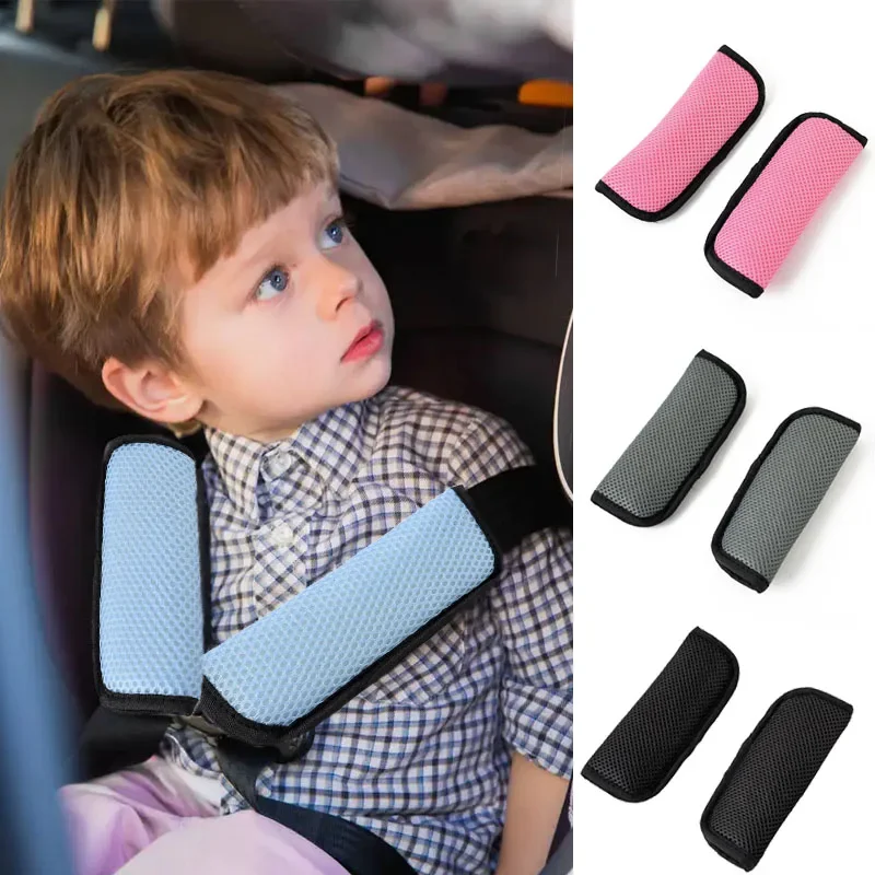 Accesorios universales para cochecito de bebé, cojín para cochecito infantil, asiento de coche, funda de correa de hombro de seguridad para vehículo, 1/2 Uds.