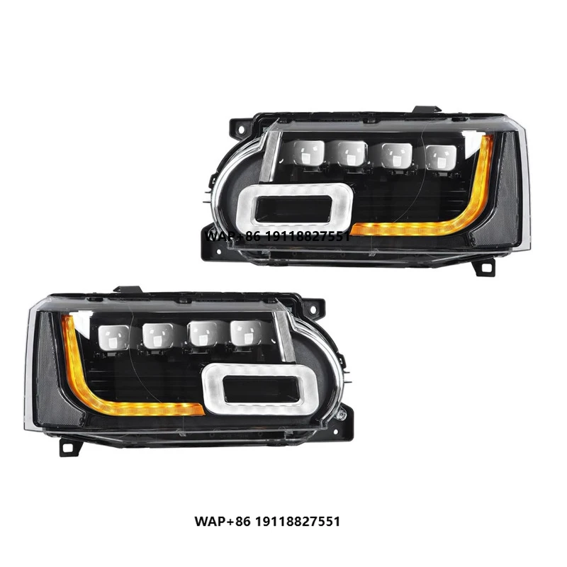 

Фара для Rover Sport 2010-2013, 4-объектив, модифицированная сборка, обновленная светодиодная фара, автомобильные аксессуары