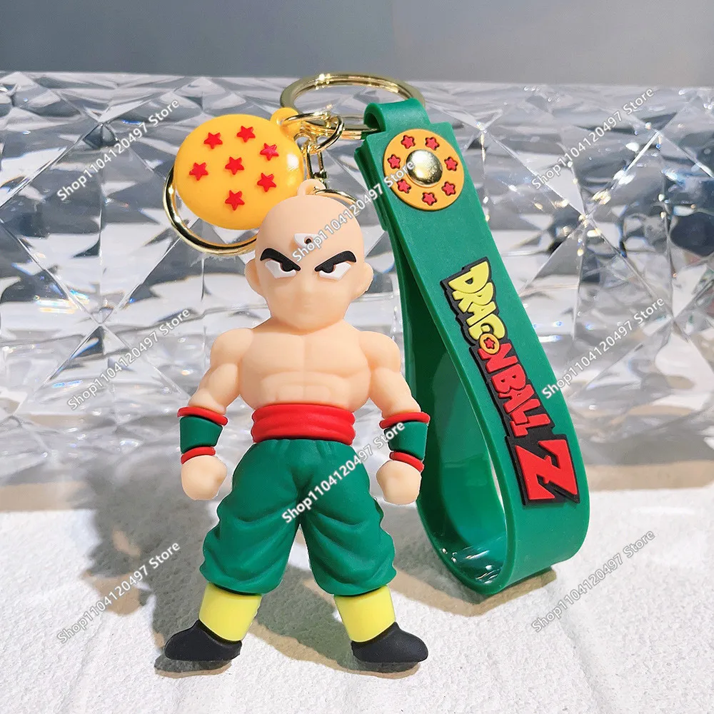 Dragon Ball Z Keychain Anime Super Saiyan Goku Figure Cute Keyring Bag Pendent Car Ornament Key Accessories Kids Toy Xmas Gifts - view 3