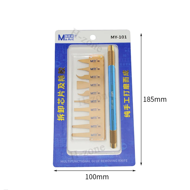 MaAnt Ultra Dünne Telefon BGA IC Chip Remover Blade Set Edelstahl Klinge Werkzeug für iPhone Motherboard CPU Zerlegen Reparatur