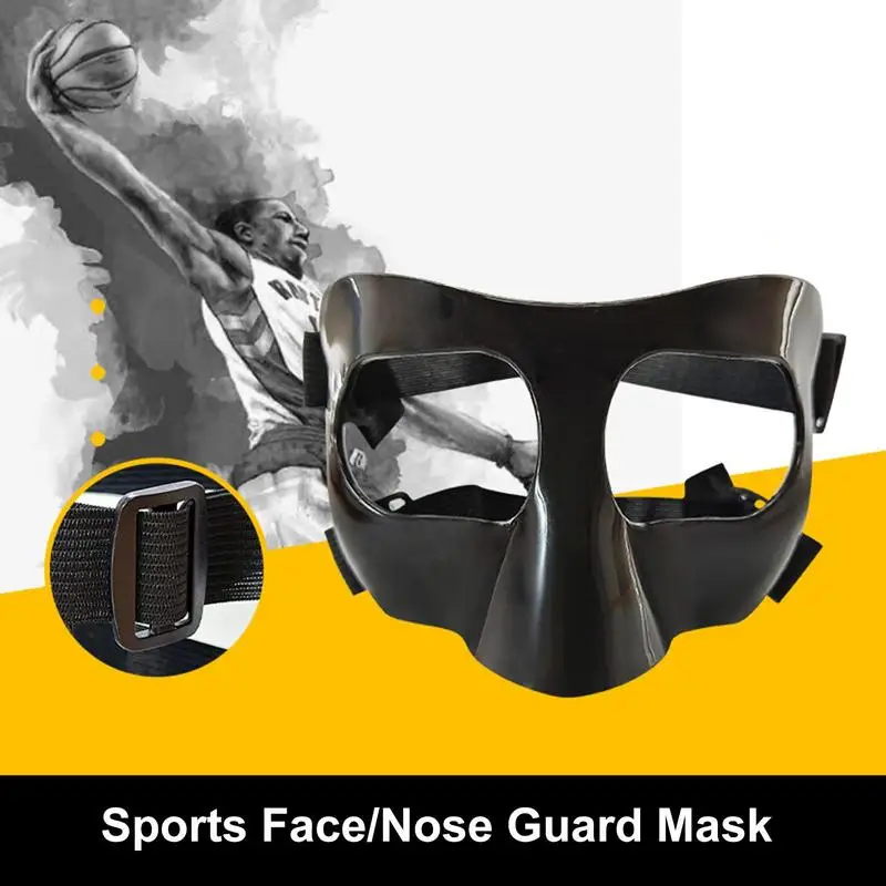 Sports Face Guard Nose Shield for Sports Comfortable Lightweight Sports Protector Scratch Resistant Adjustable Anti Impact Face