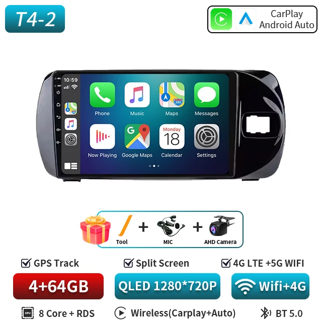 トヨタ ヴィッツ 3 XP130 2014 2015 2016 2017 2018 2019用 Android 16
