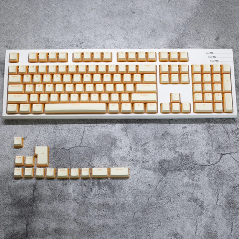 PBT OEM Height Milk Keycap 117 Keys For Mechanical Keyboard Switches Drop Shipping