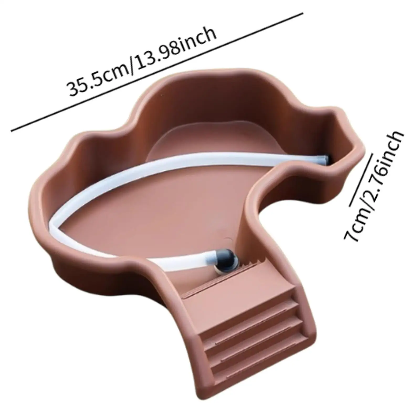 Reptilien-Wassernapf, Baden, Pool, Ornament, Futternapf, Schildkröte, Futternapf mit Rampe
