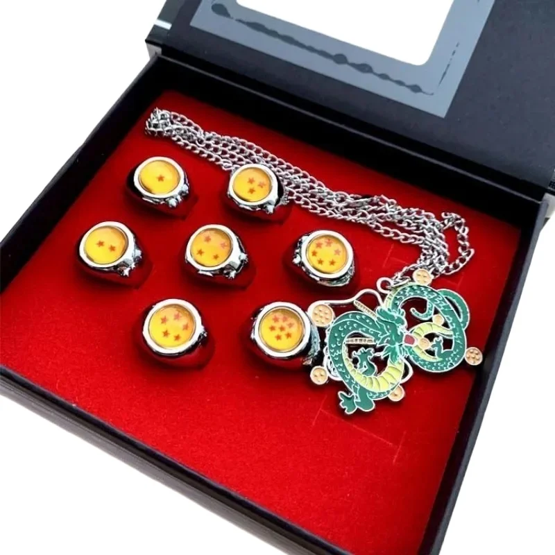 Dragon Ball Shenron Son Goku Creative Cartoon Necklace Pendant Gift Personalized Anime Movie Character Ring Pendant Wholesale