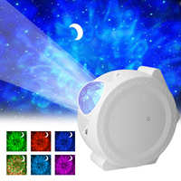 Luminaires Gift Ocean Wave Colorful Voice Music Control Star Projector Lamp Moon Galaxy Projector USB LED Night Light