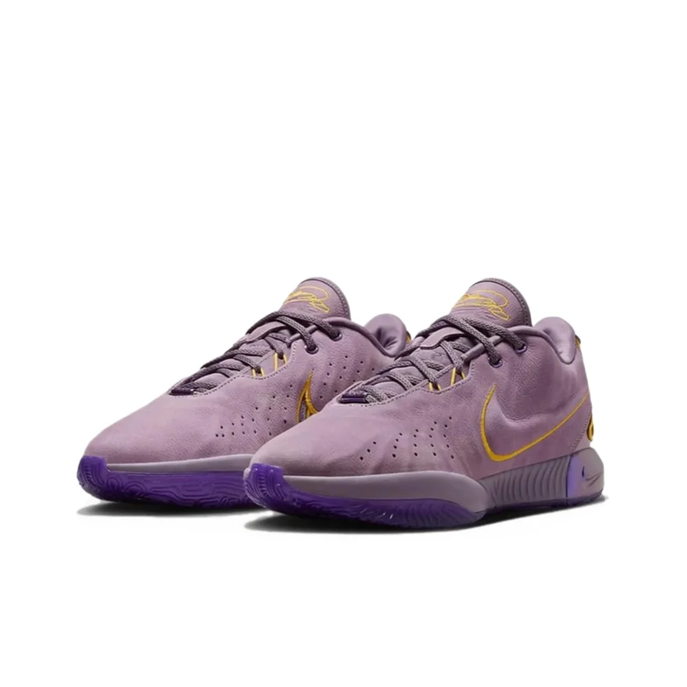 Nike LeBron 21 “Purple Rain” Edición especial Zapatillas de baloncesto de espuma bajas antideslizantes cómodas y versátiles FV2346-500 para hombre