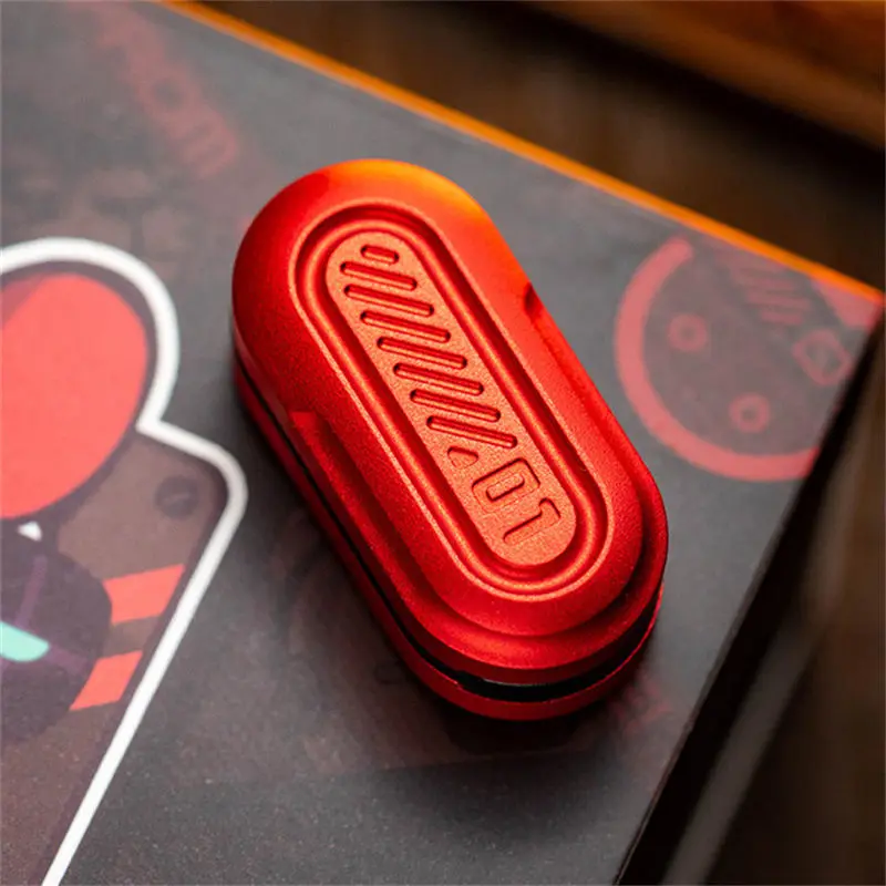 Pod Fidget Tactile Slider Metal Push Card Snap Coin EDC Fidget Toy ADHD Tool Anti-Anxiety Desk Toy Adult Stress Relief Toy Gift