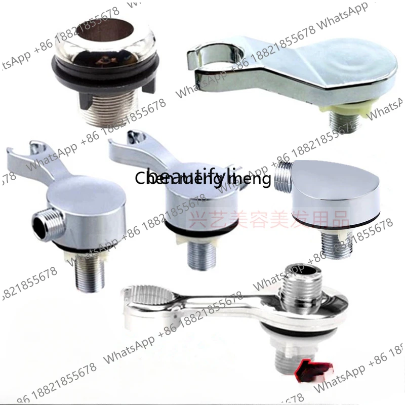 zS173Shampoo bed nozzle socket double head tube bracket shower seat faucet flushing bed accessories