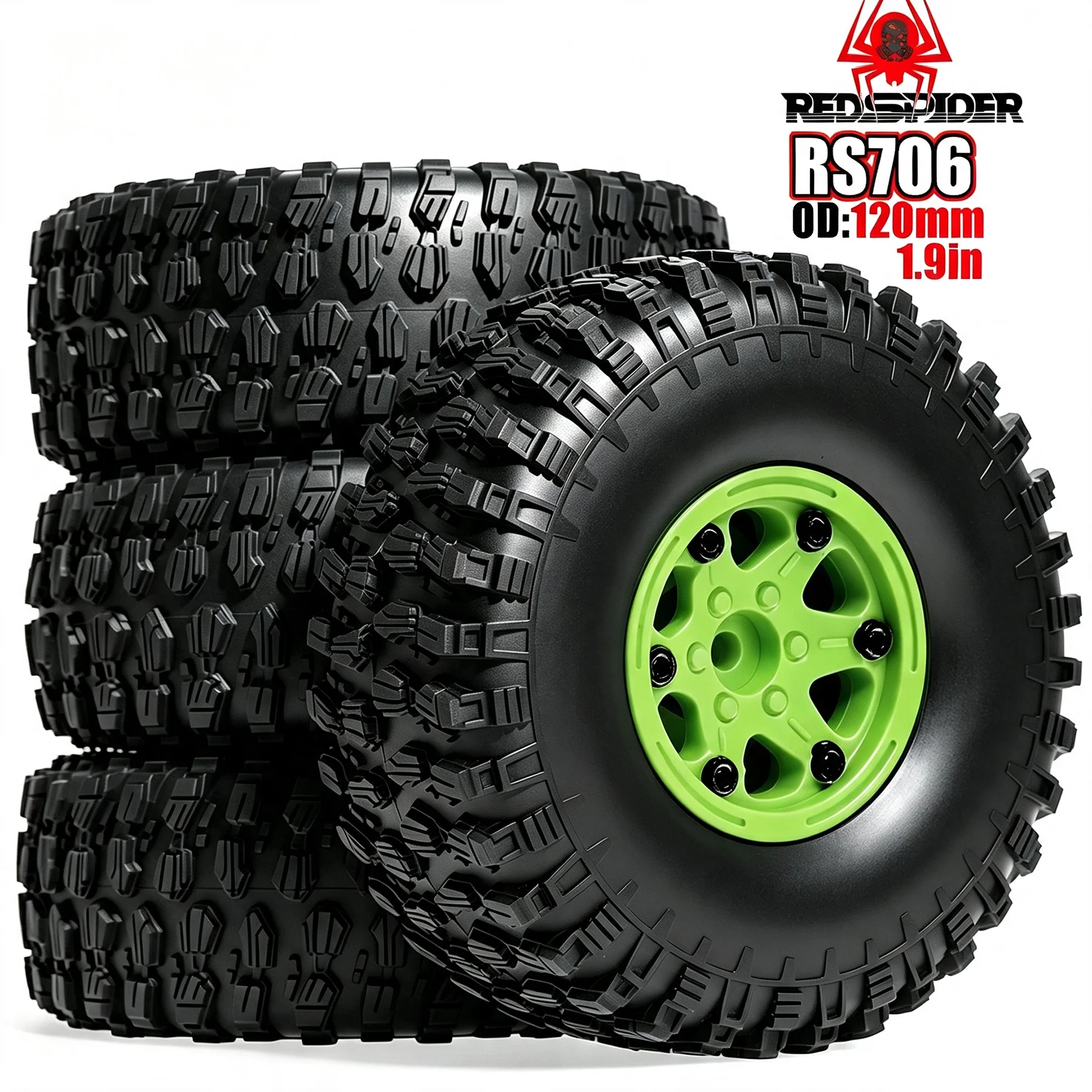 RED SPIDER 4Pcs 1.9