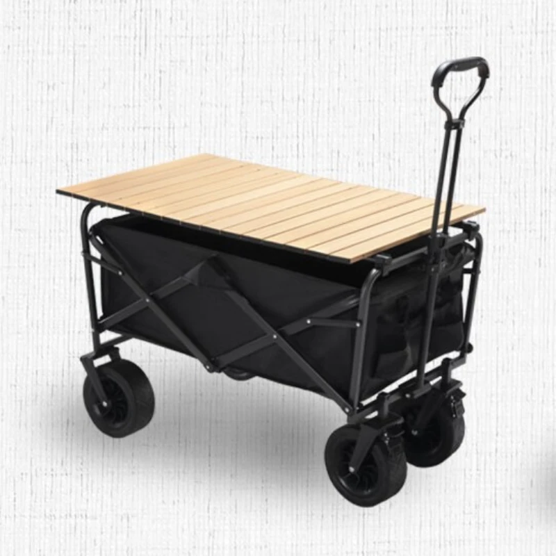 

Table board camp car Foldable camper cart Large pull cart with cover