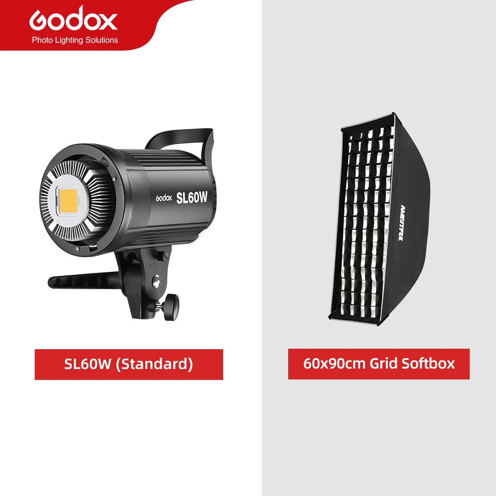 Godox LEDビデオライト SL-60W SL60W 5600K ホワイトバージョン ビデオ