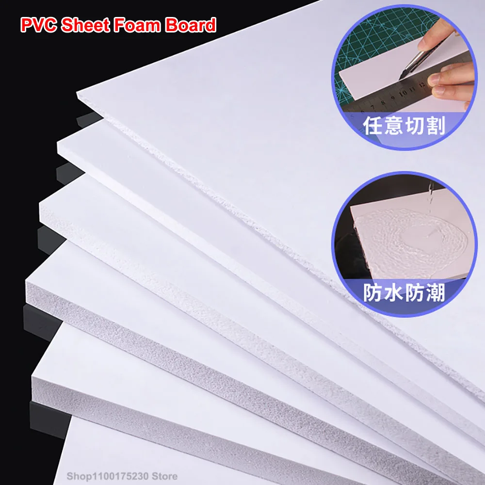 

White PVC Sheet Foam Board Handmade Model Making Material Plastic Flat Board For DIY Building Model Materials