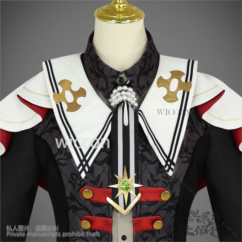 Ensemble Stars Comic Con Suou Tsukasa Knights Costume Fallen Angel's Dinner Party Idol Suit Hat Wigs Customized Cos Anime Game