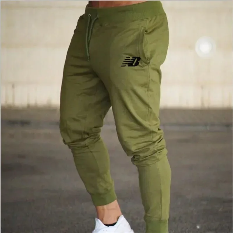 2024 fashion spring/summer men\'s jogging pants Fitness running pants Breathable high quality casual pants slim pants