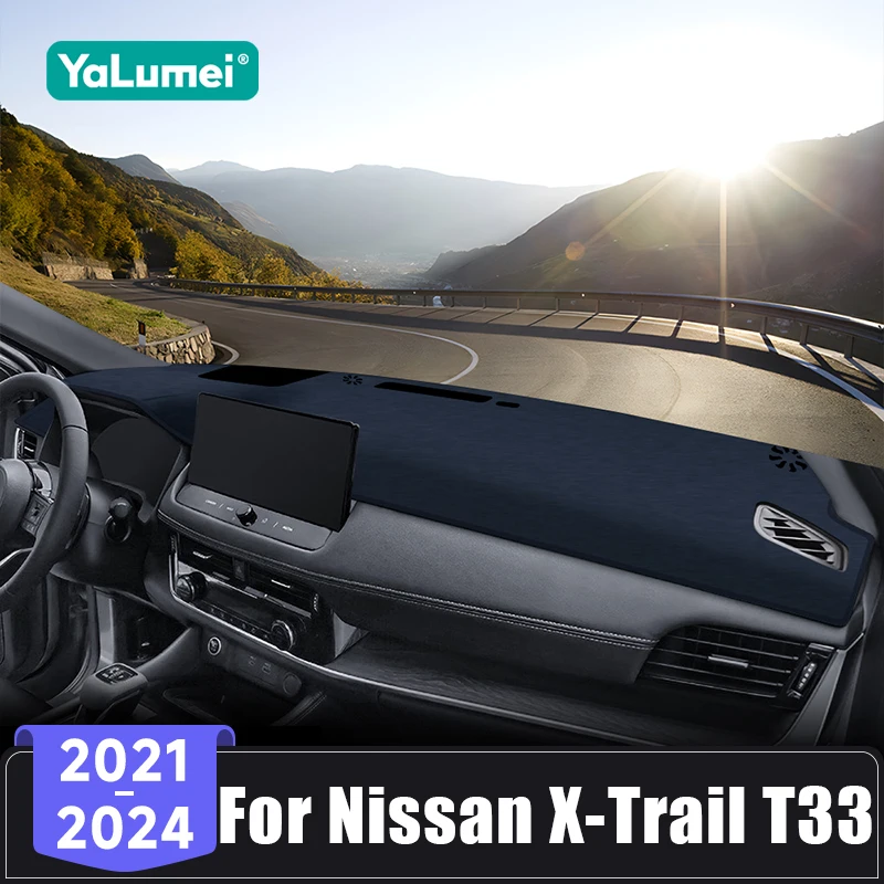 Für Nissan X-Trail XTrail T33 2021 2022 2023 2024 Auto Dashboard Abdeckung Vermeiden Licht Pad Sonnenschutz Matte Nicht-Slip Anti-UV Teppiche