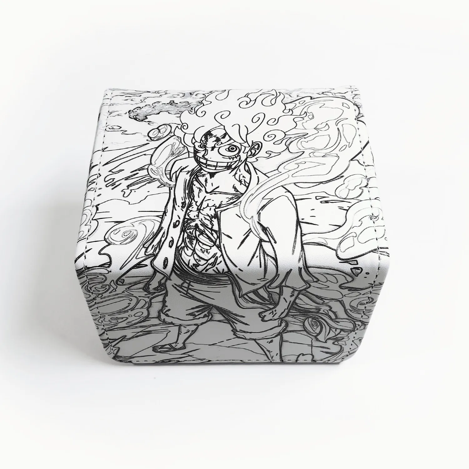 Monkey D Luffy Nika Trading Card Deck Box Pu Leather Storage Box For PTCG WS OPCG Holds Up To 100 + Trading Cards view 3