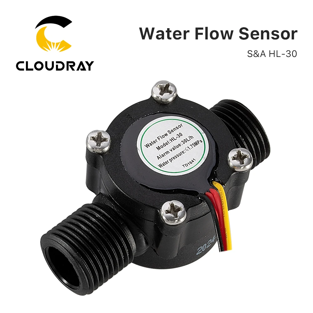 Cloudray Water Flow Switch Sensor HL-30 for S&A Chiller for CO2 Laser Engraving Cutting Machine