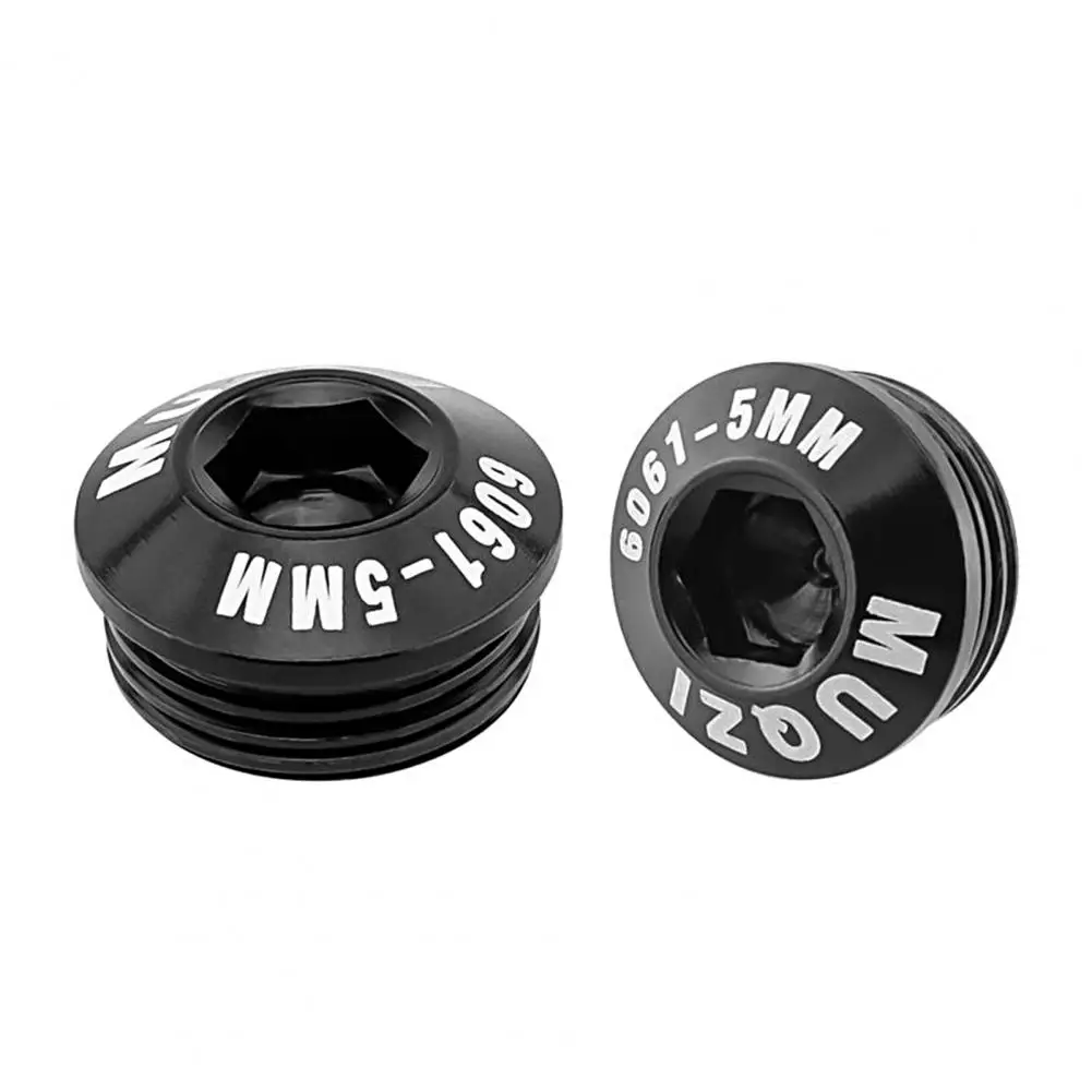 1 Pair Practical Bicycle Pedal Caps CNC Cutting Easy Installation Lightweight Anti-rust Pedal Shaft Locking Screws Caps