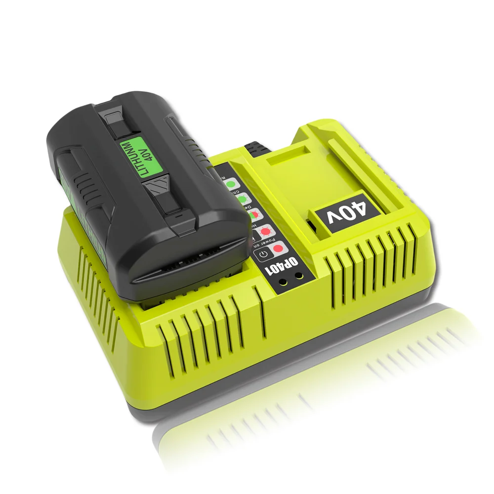 Dual OP401 40V Lithium-Ion Battery Charger 2A DC Output Electric Ryobi OP4050A OP4015 OP4026 OP4030 OP4040 OP4050 AU/EU Socket