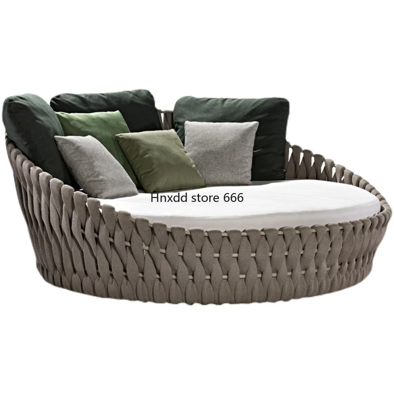 Outdoor swimming pool bed villa open-air balcony leisure sofa furniture