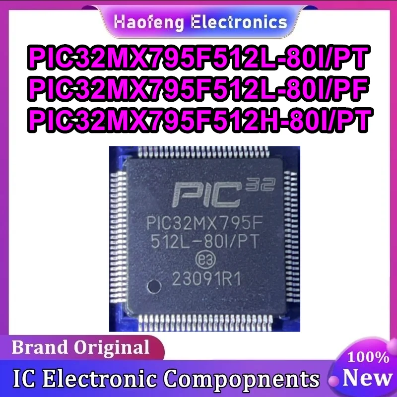 PIC32MX795F512L-80I/PT PIC32MX795F512L-80I/PF PIC32MX795F512H-80I/PT PIC32MX795F512L PIC32MX795F512H TQFP IC Chip New in stock