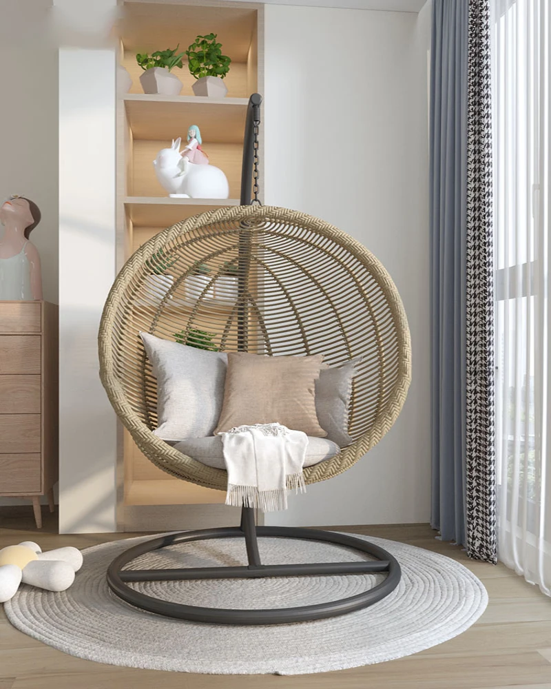 Netizen Bird's Nest Hanging Basket Vine Chair Home Balcony Indoor Hanging Chair Leisure Chair Cradle Chair Outdoor Garden Swing