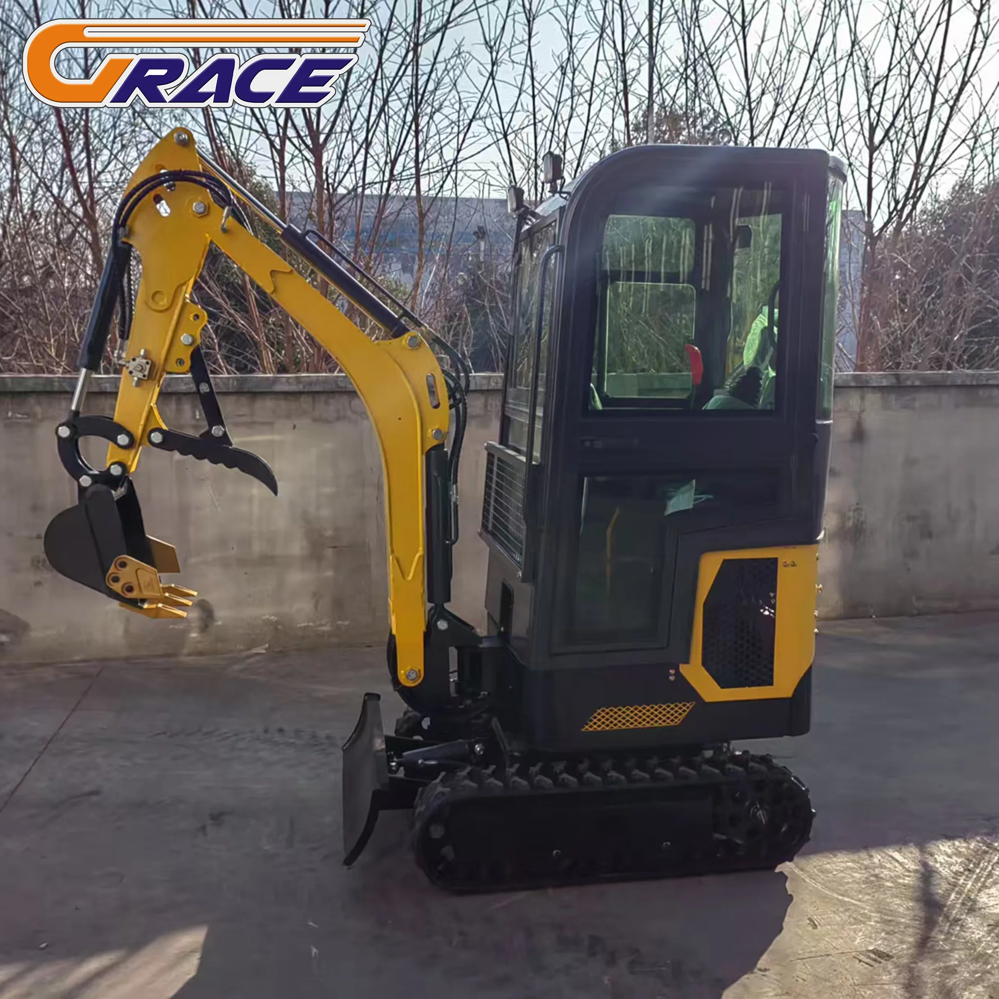 

Hot sale EPA Excavator 1.8Ton 1 Ton Kubota Engine Crawler Digger Farm Mini Bagger Mini Excavator with Thumb Bucket