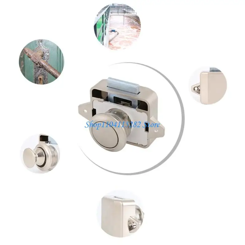 Keyless Door Lock for Campers Furniture Cupboard Push Latches Furniture Hardware