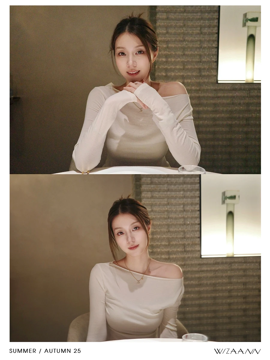 

WizAann French South Sle Woolen Silk Early Autumn Slim Fit Faionable oulder Tilted Base T-irt Casual Versatile Ladies...