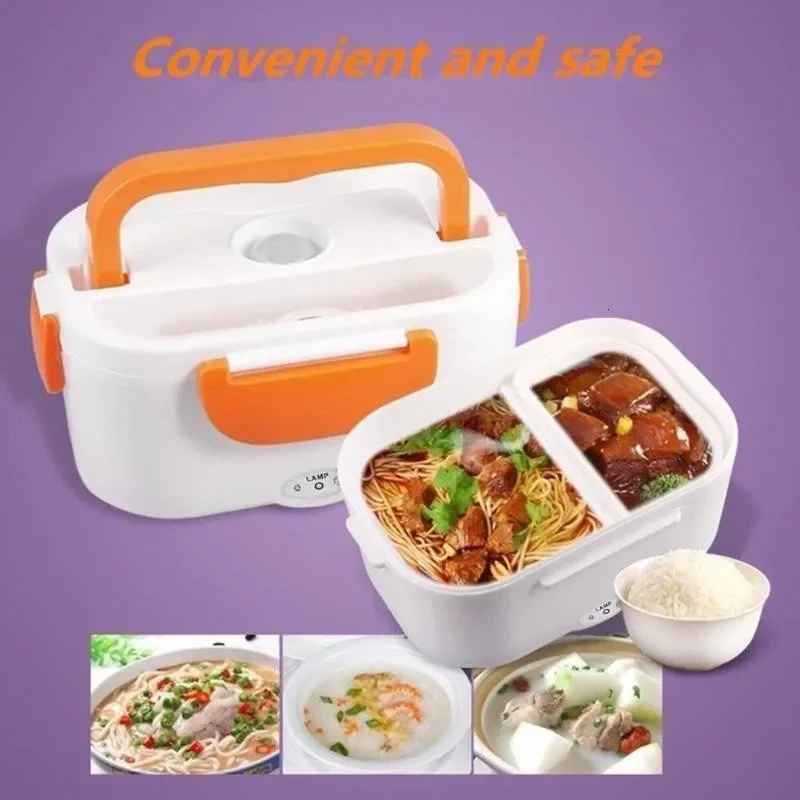 110v 220v Lunch Box Food Container Portable Electric Heating Food Warmer Heater Rice Container Dinnerware Sets Home Dropshipping