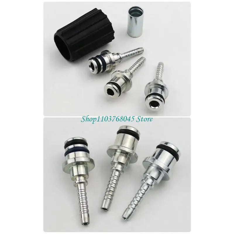 R53F 3 Piece Pressure Washer Hose Fitting Connector M22x1.5 Female Metal Connector