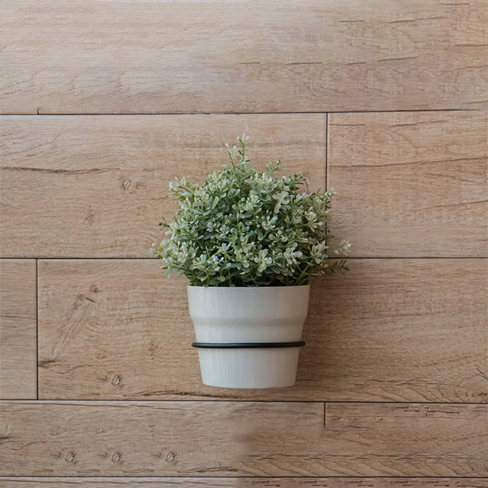 3 Pcs Flower Pot Storage Rack Flowerpot Bracket Wall Mount Hanging Pots for Plants Stand Ring