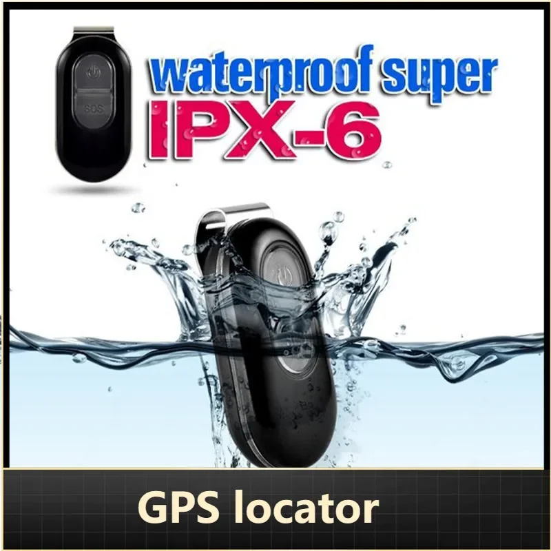 Localizador gps personal para niños y ancianos, rastreador gps portátil a prueba de agua, posicionamiento en tiempo real, mini rastreador