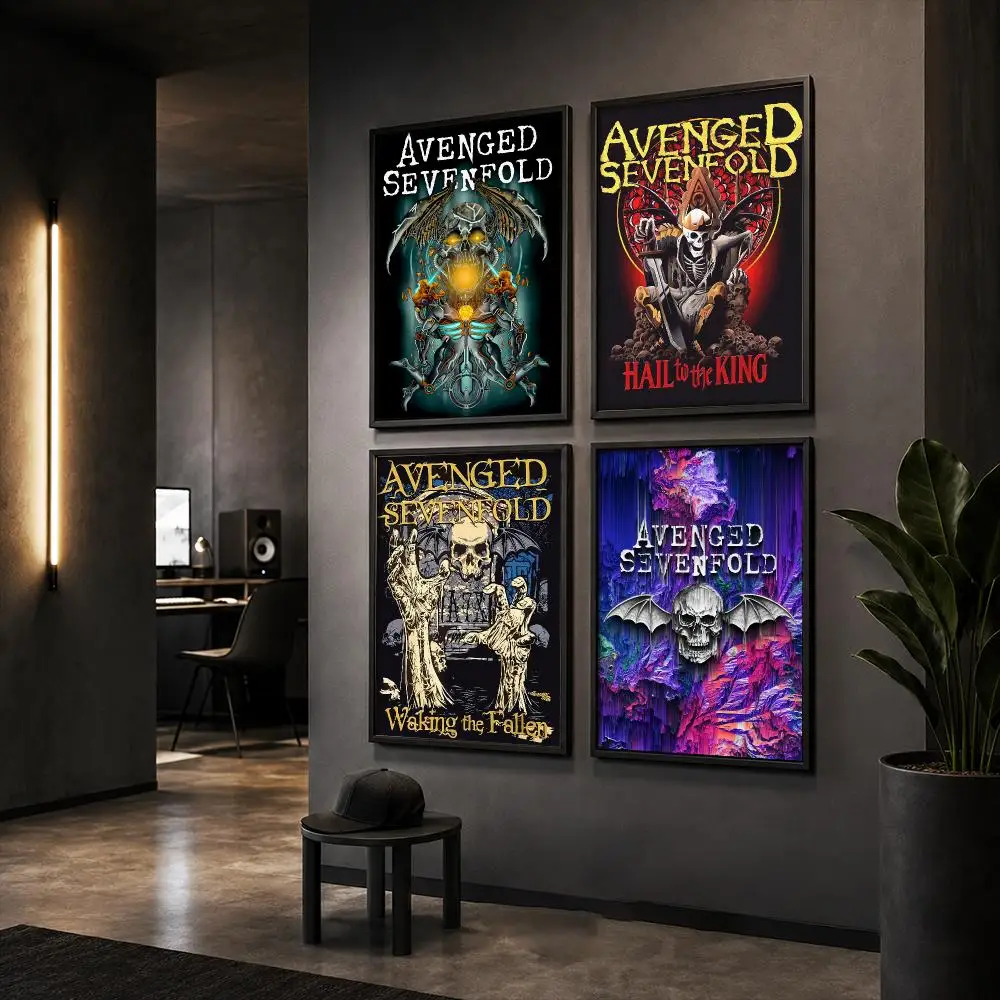 Singer A_Avenged S_Sevenfold Album Poster HD Home Wall Stickers House Hallway Living Room Bedroom Bar Office Decor Art Prints