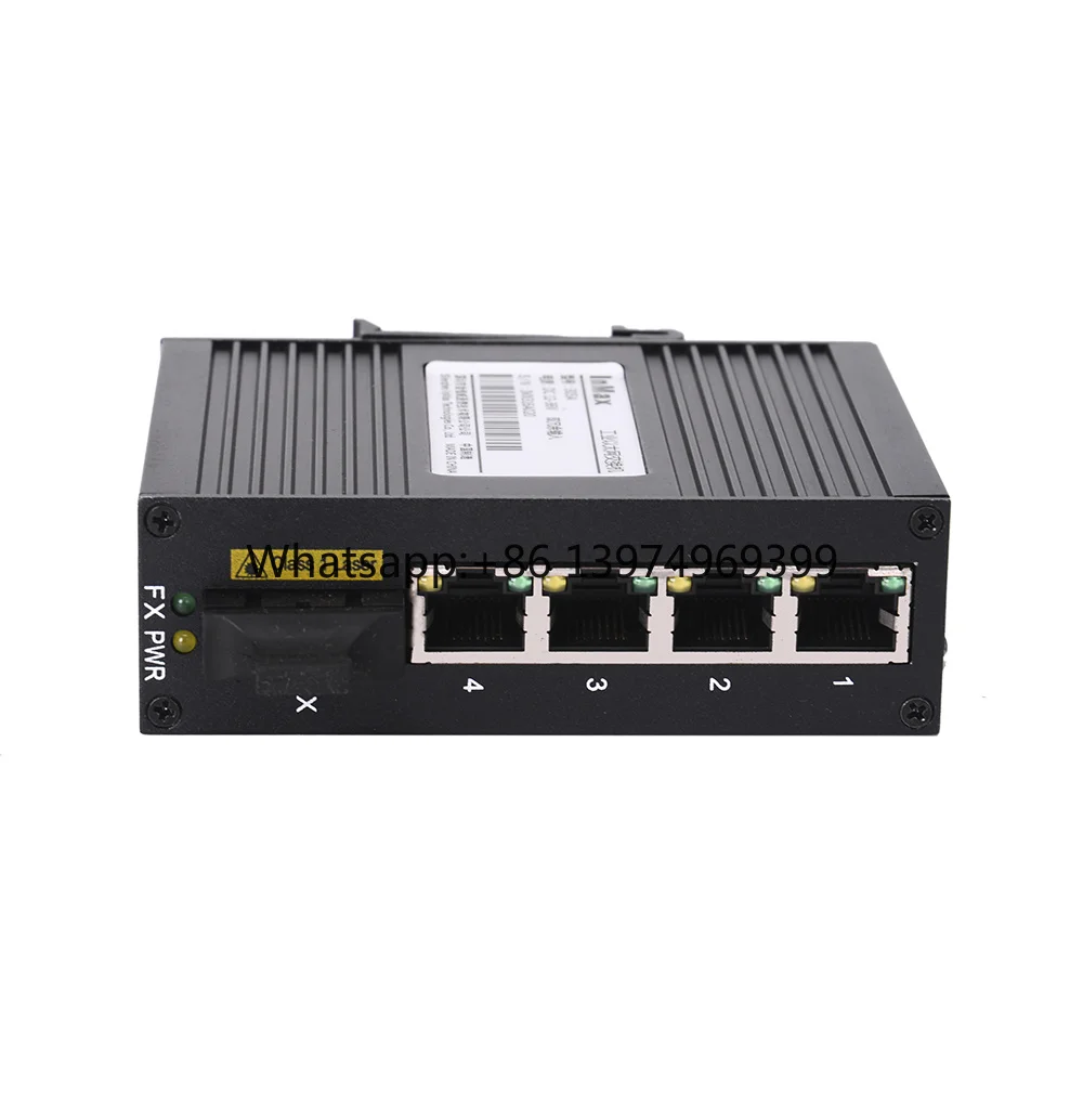 4 Port 2 Layer 10 100mbase Fiber Media Converter 5 Port 12v 36v Dc Fiber Network Switch