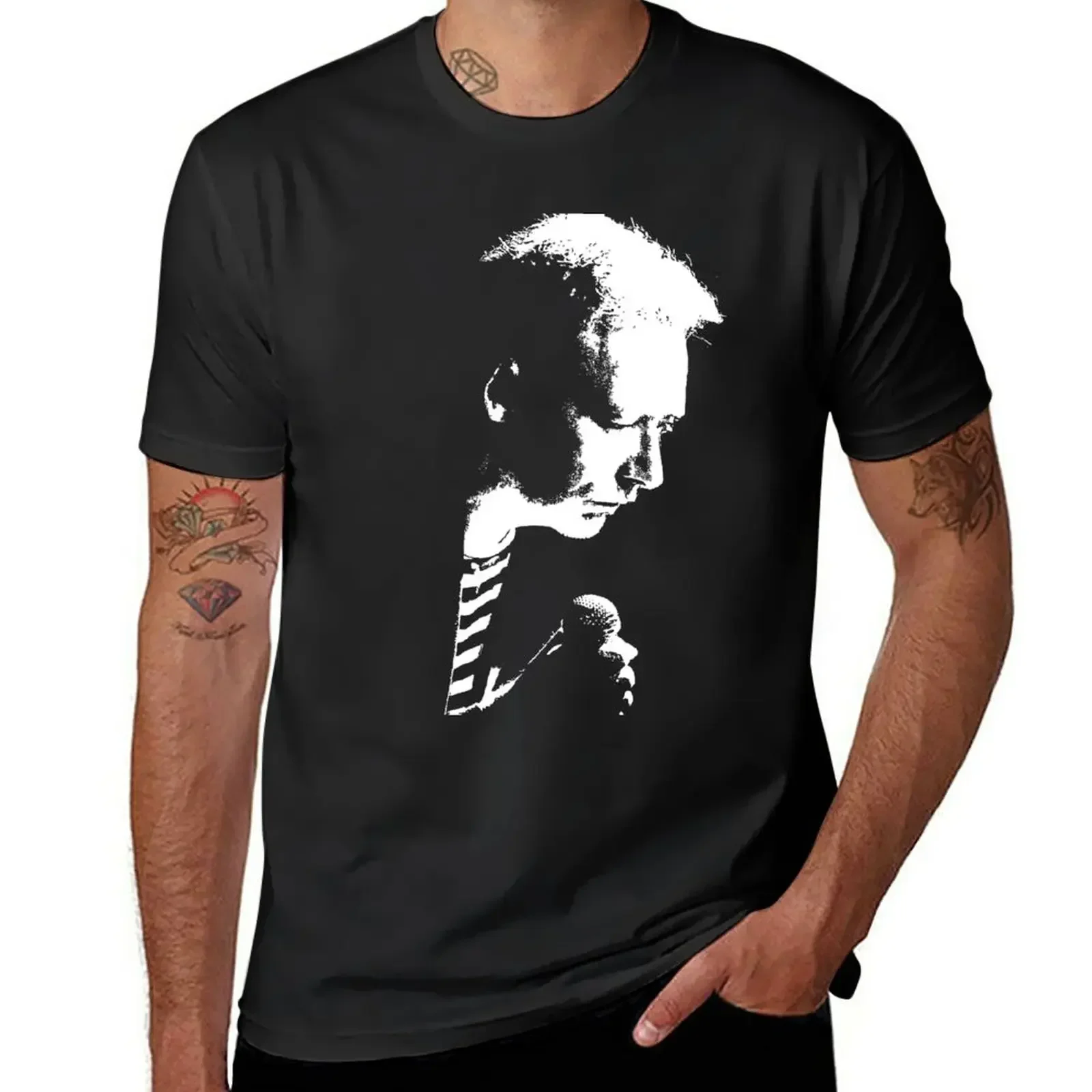 

Jim Reid, The Jesus And Mary Chain T-Shirt vintage graphics fitted t shirts for men