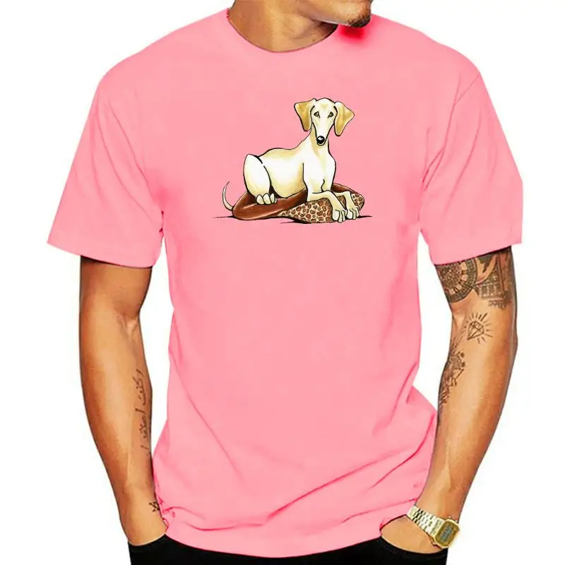 Smooth Saluki Lester T Shirt Men Retro Dog t shirt Cool 3D Print Tees Fashion Round Neck Tee shirt