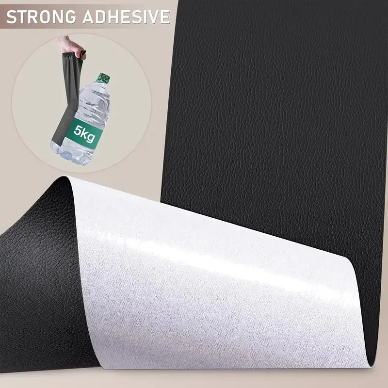 1pc Large Self-Adhesive Faux Leather Repair Patch Strong Bond Peel and Stick Durable Fix for Sofa Chair Car Interiors Upholstery