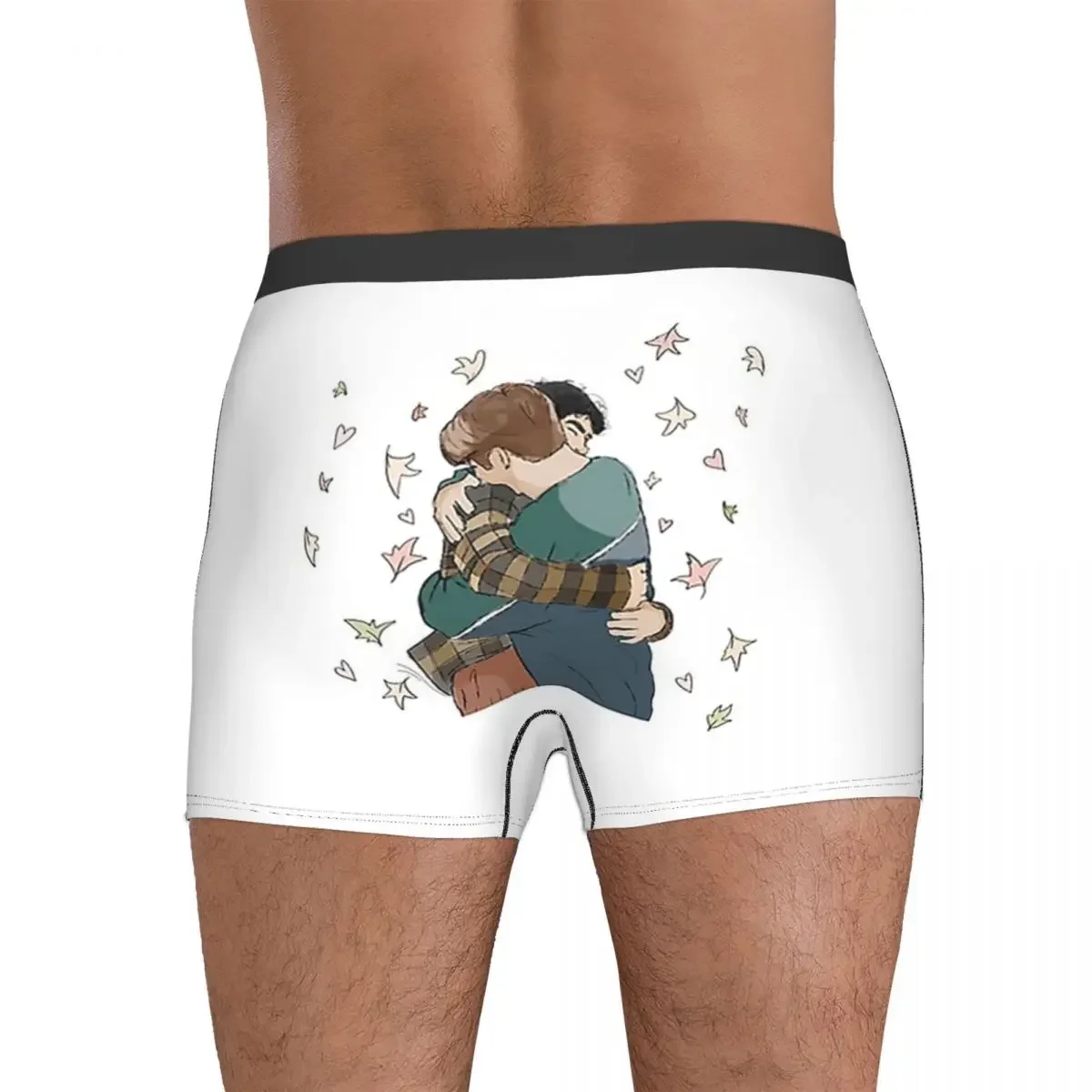 Boxer Underpants Shorts Nick And Charlie Heartstopper In Love 2 Panties Men's Comfortable Underwear for Homme Man Boyfriend Gift