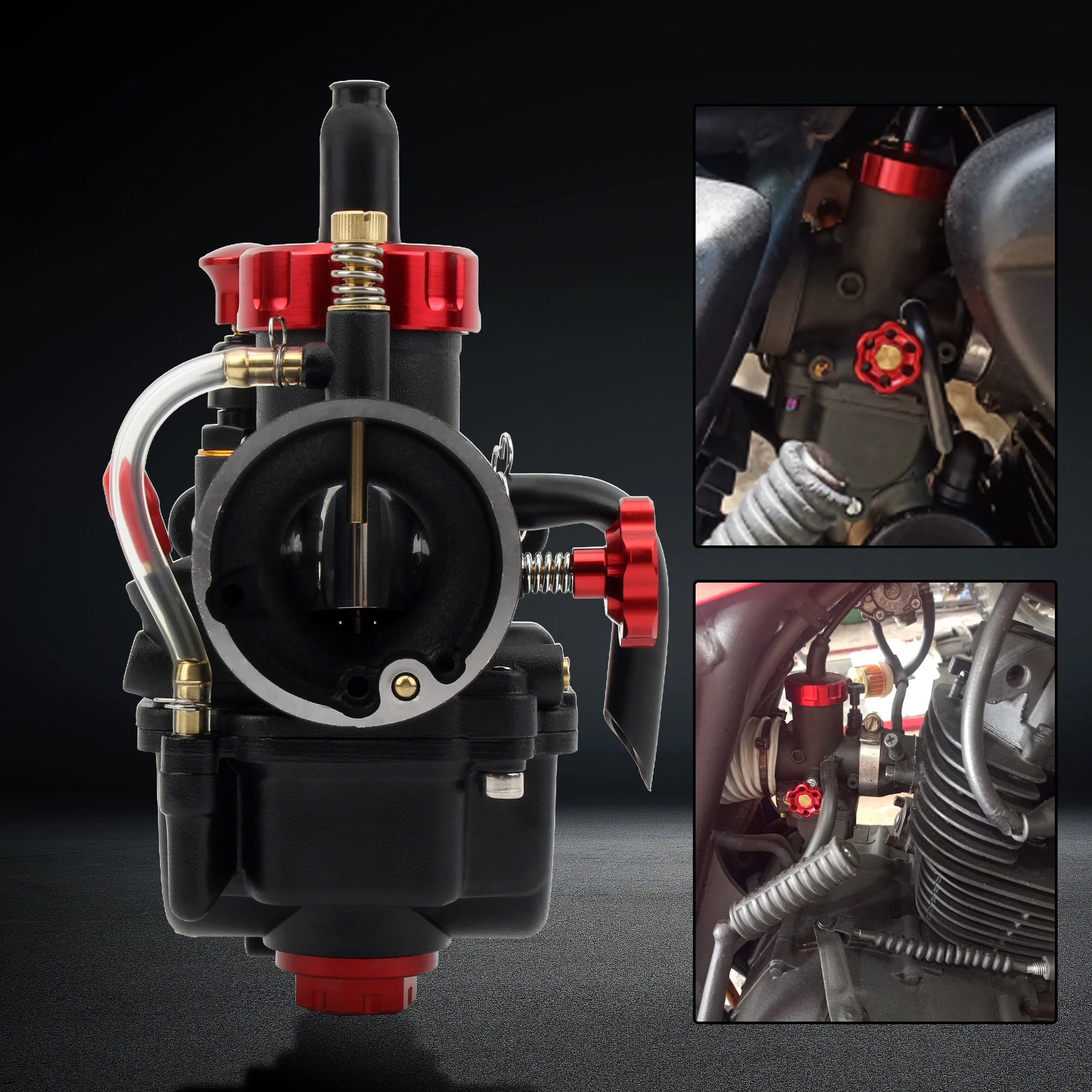 Carburador de motocicleta PWK PE17 19 22 24 26 28mm para Yamaha Kawasaki Honda 2T 4T brida Dirt Bike Scooter piezas de Motocross
