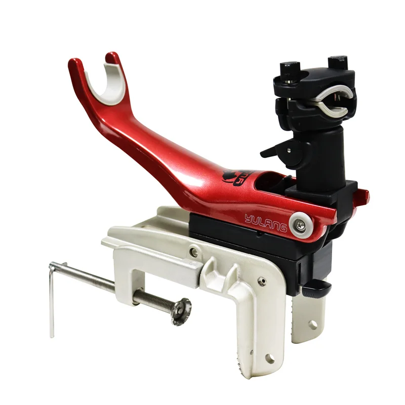 

Aluminum Alloy 90-degree Adjustable Large Clip Fishing Rod Bracket One-touch Rod Lifting Perfect Fishing Gear Accessories