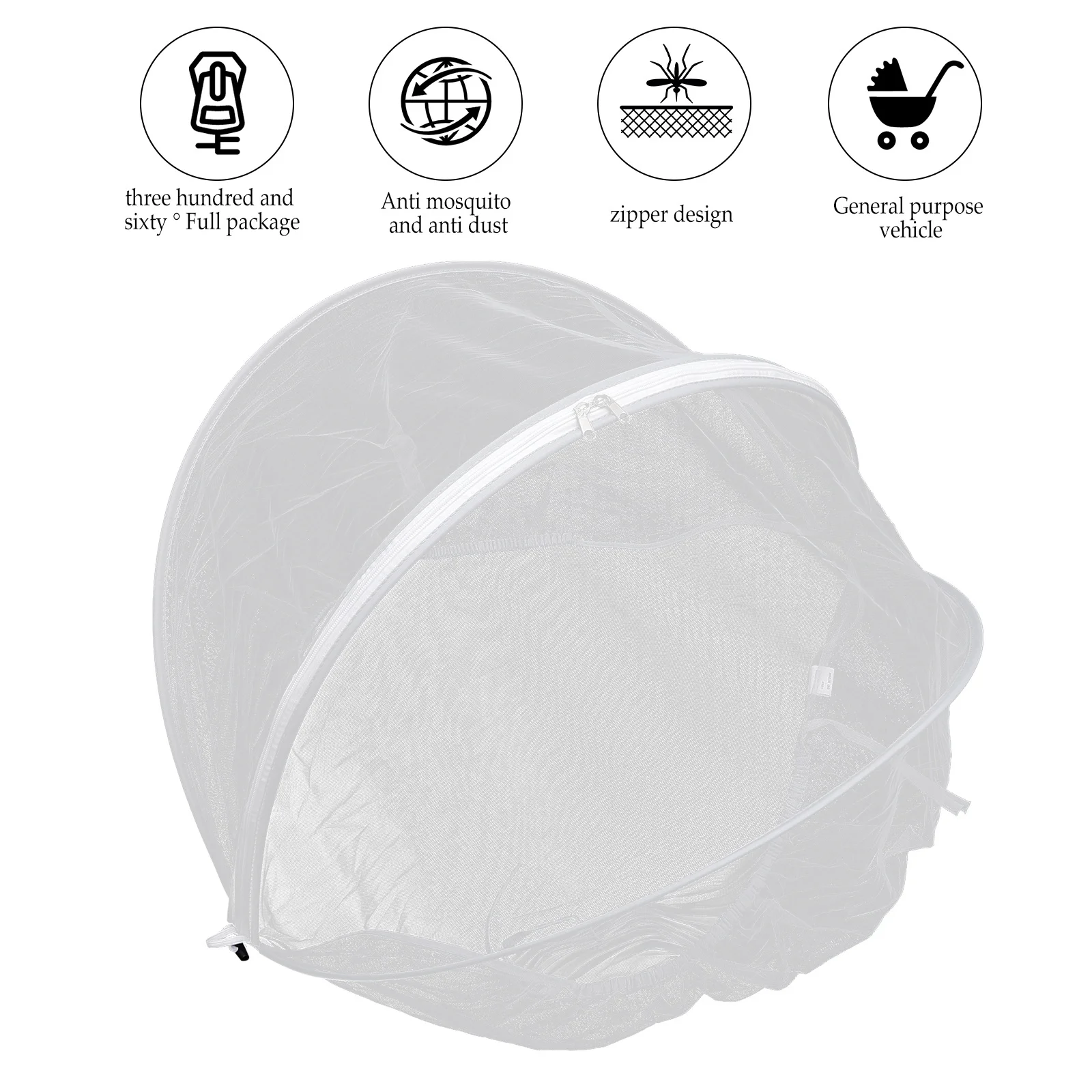 

Stroller Mesh Net Baby Breathable Protection Encrypted Honeycomb Design Flexible Fashionable Universal Stroller Netting