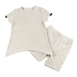 Baby girls top & skinny shorts kids set baby summer dots ribbed clothes girls top adjust rubber with stopper size 3m-36m