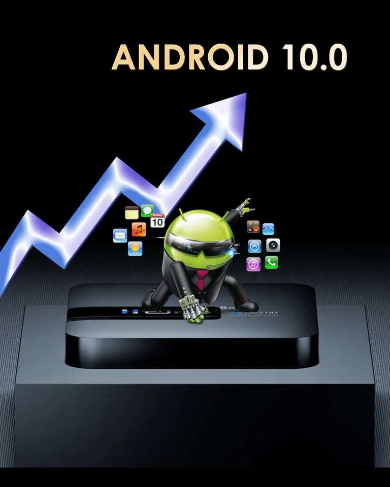 Hongtop h20proスマートtvボックスwifi6 android 10 6k 4k 3dメディア